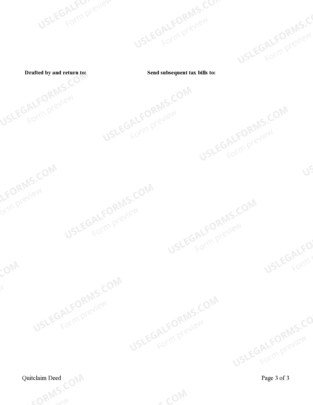 Preview Quitclaim Deed from Husband and Wife to Three Individuals as Joint Tenants with the Right of Survivorship