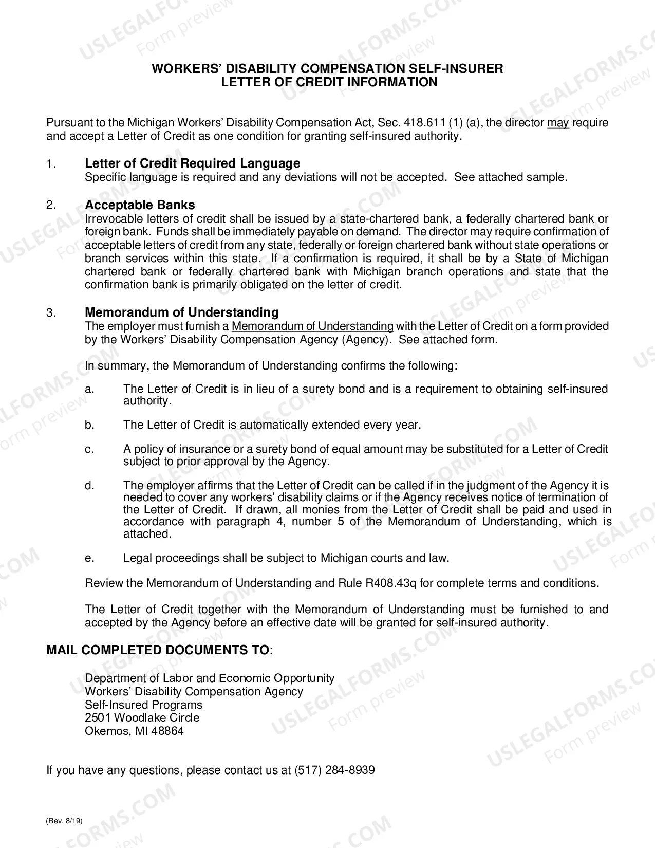 Preview Self-Insurer Application Packet (fill-in form)