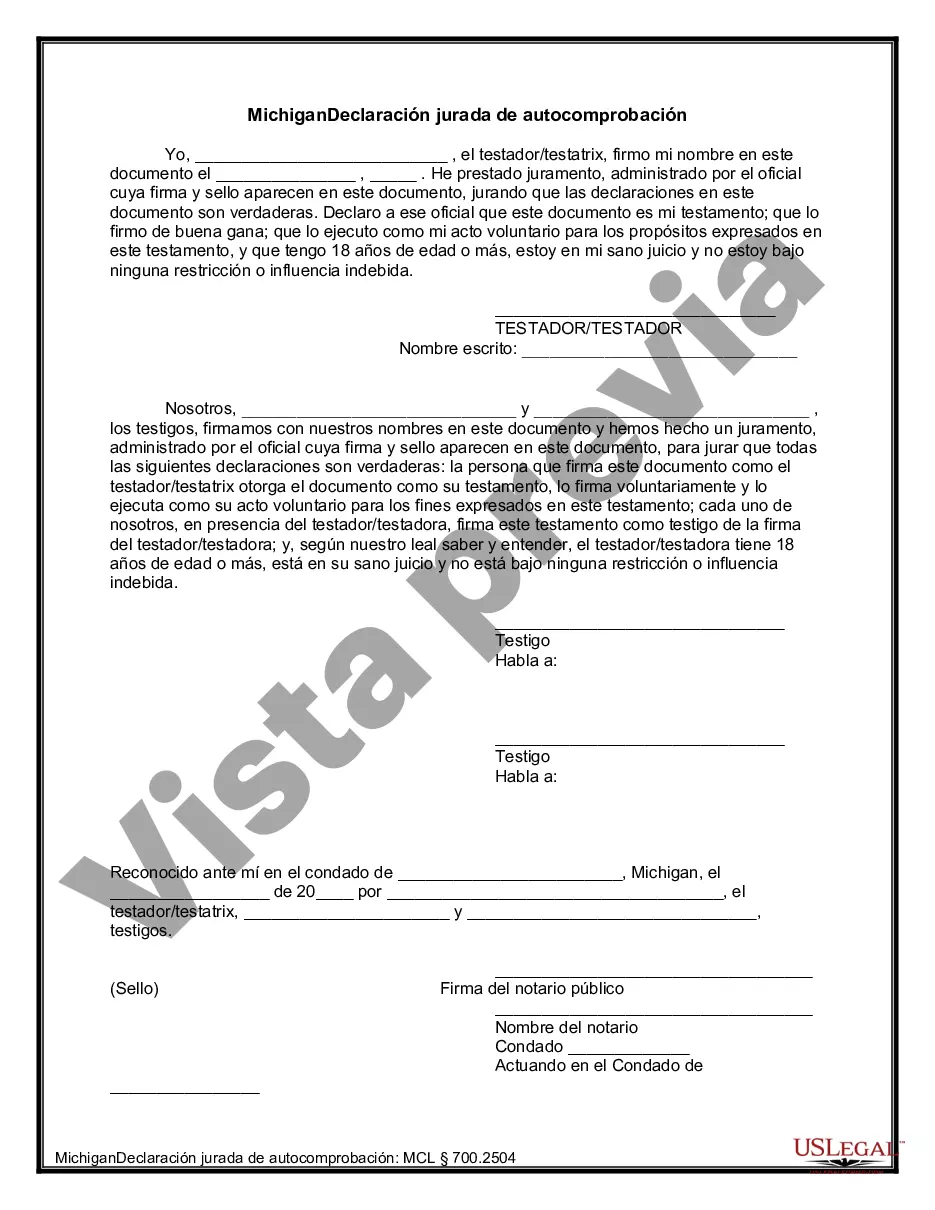 Preview Último testamento legal y formulario de testamento con todos los bienes en fideicomiso llamado testamento invertido