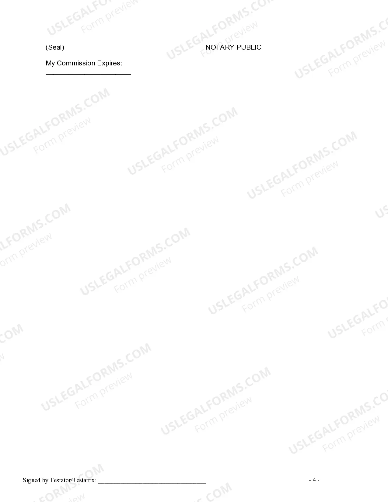 Preview Written Revocation of Will