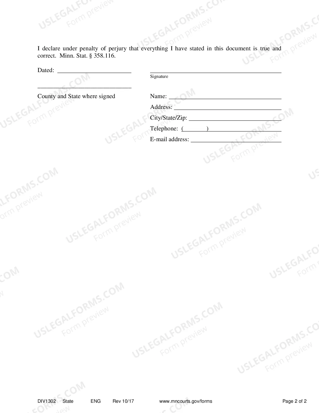 Preview Application for an Order for Service by Alternative Means