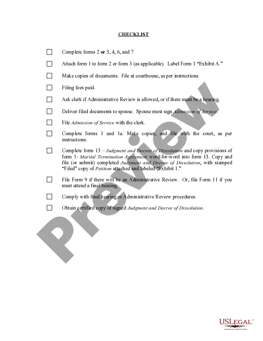 Preview Minnesota No-Fault Uncontested Agreed Divorce Package for Dissolution of Marriage with Adult Children and with or without Property and Debts