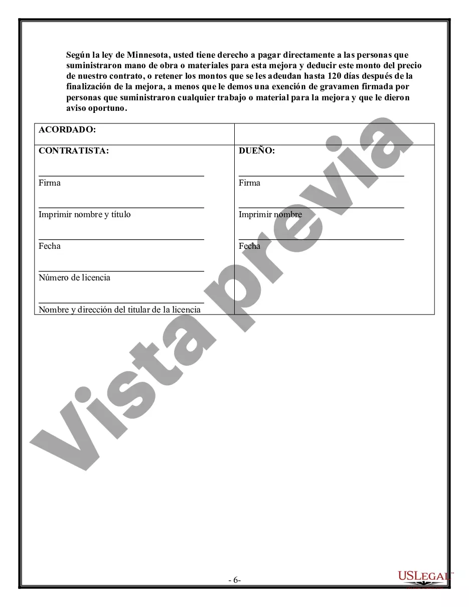 Preview Contrato de paisajismo para contratista