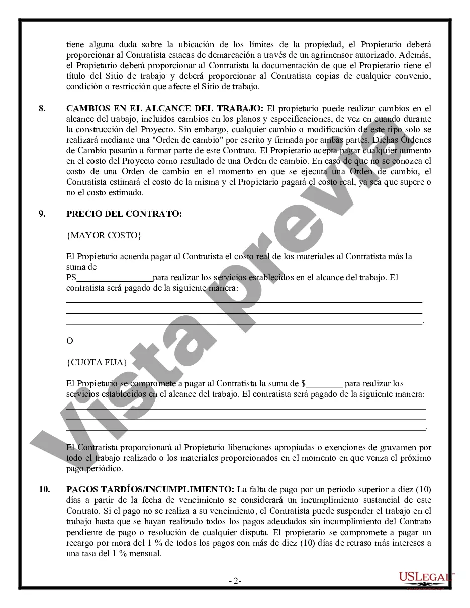 Preview Contrato Comercial para Contratista