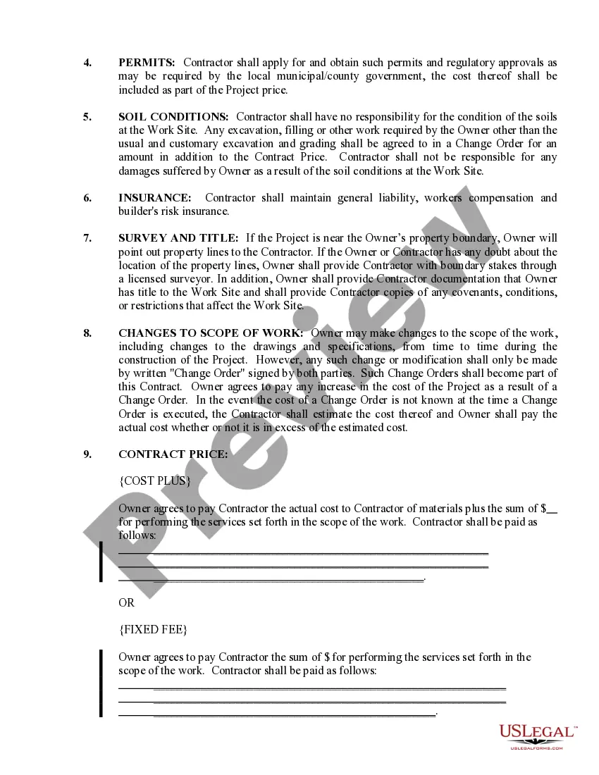 Preview Foundation Contract for Contractor