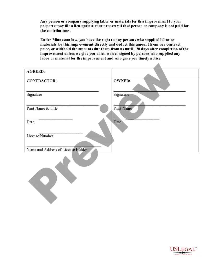 Preview Roofing Contract for Contractor