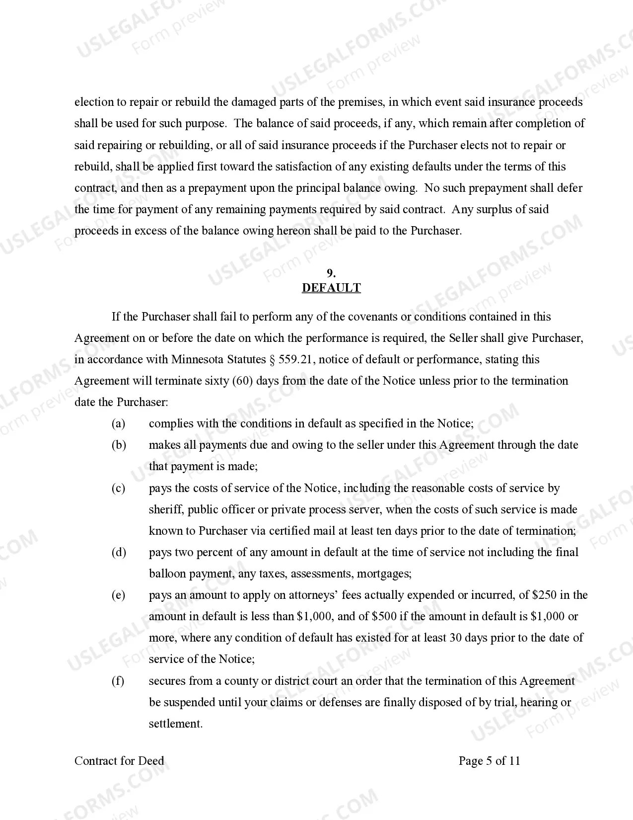 Preview Agreement or Contract for Deed for Sale and Purchase of Real Estate a/k/a Land or Executory Contract