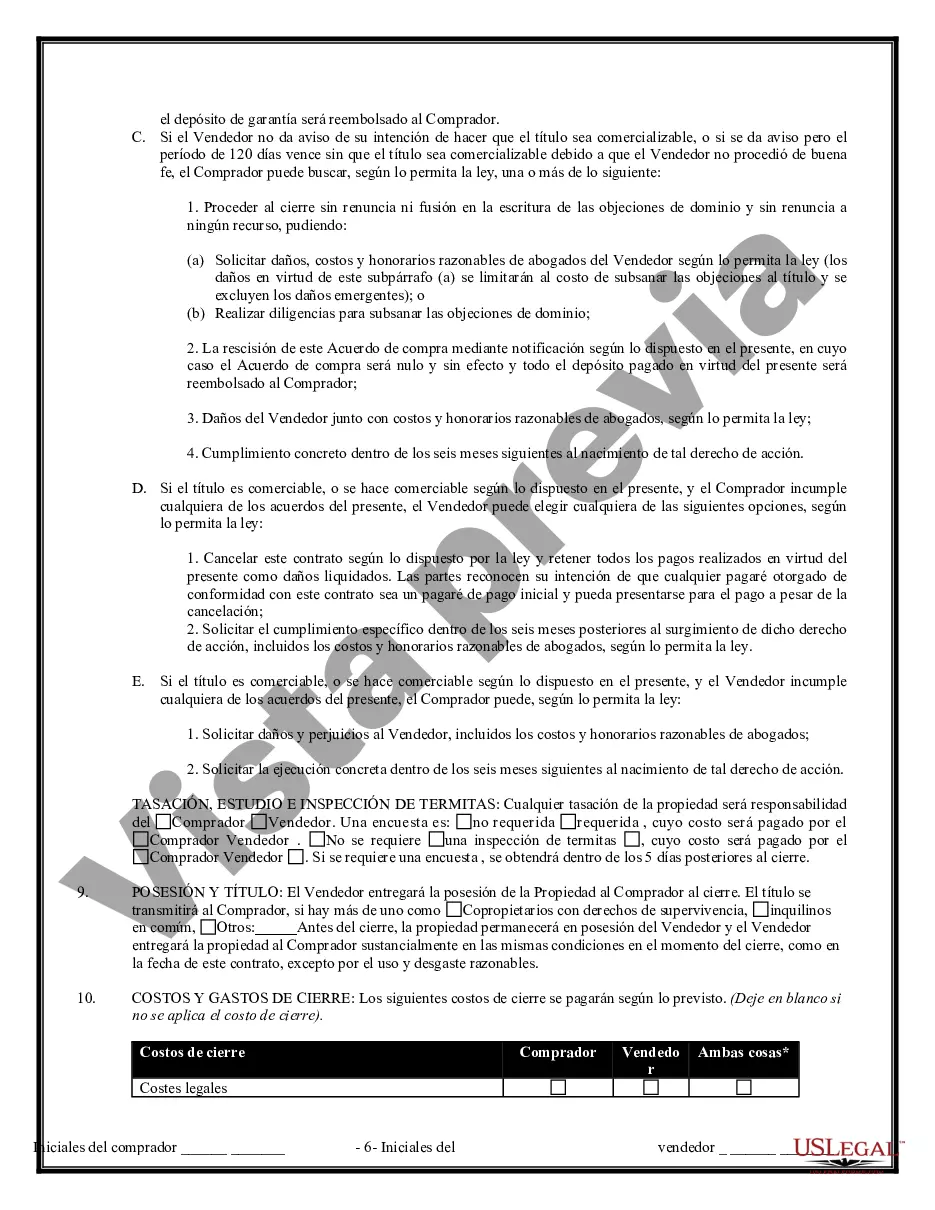 Preview Contrato de Compraventa de Bienes Inmuebles sin Corredor para Acuerdo de Venta de Casa Residencial