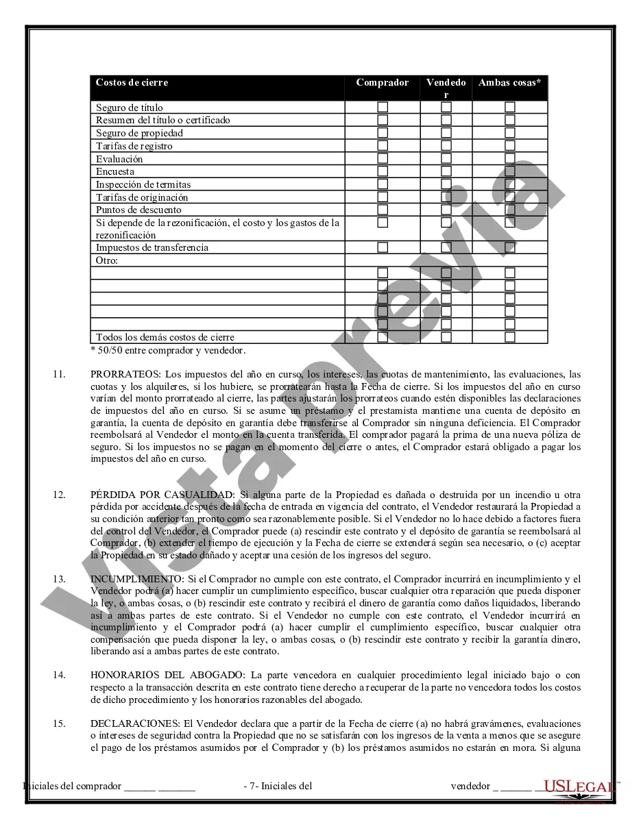 Preview Contrato de Compraventa de Bienes Inmuebles sin Corredor para Acuerdo de Venta de Casa Residencial