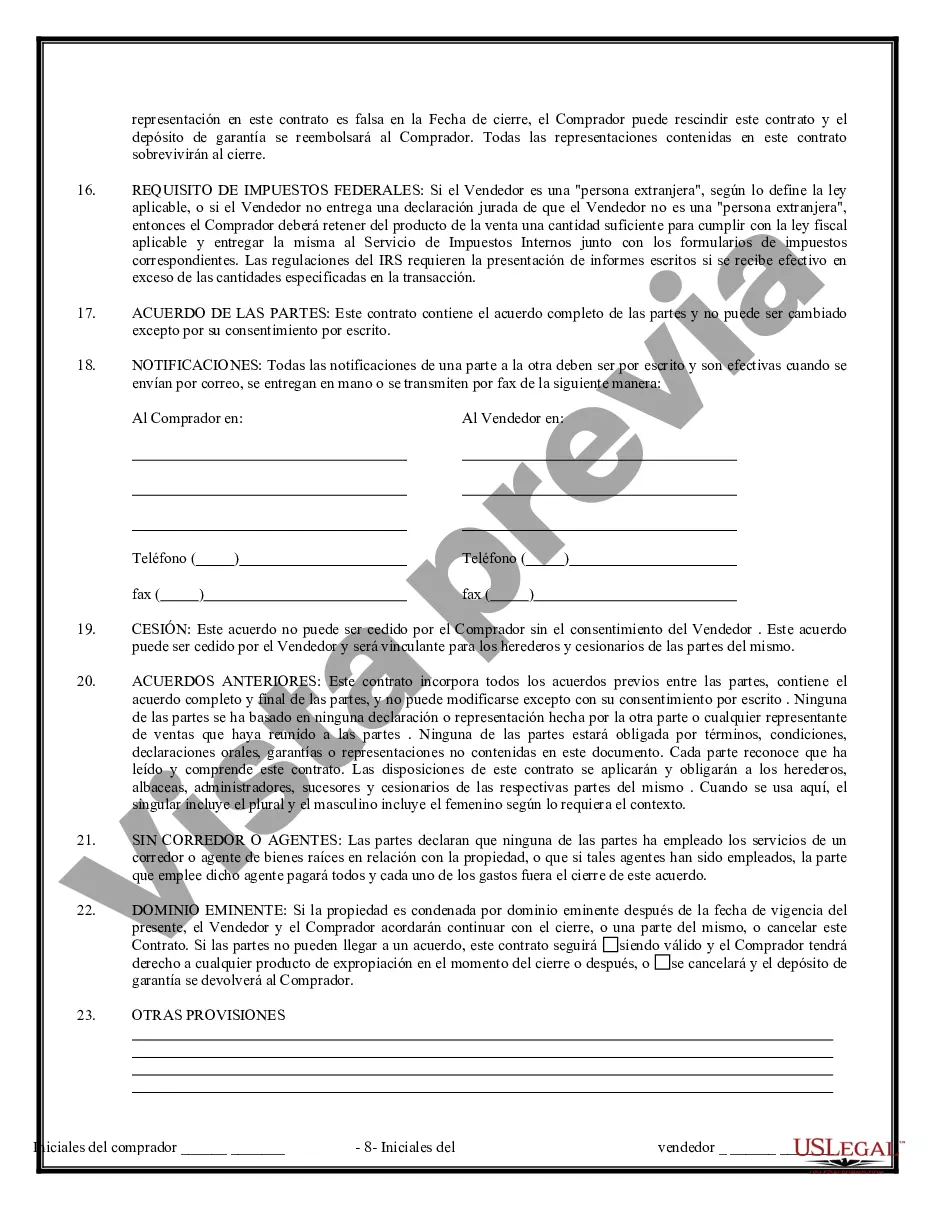 Preview Contrato de Compraventa de Bienes Inmuebles sin Corredor para Acuerdo de Venta de Casa Residencial