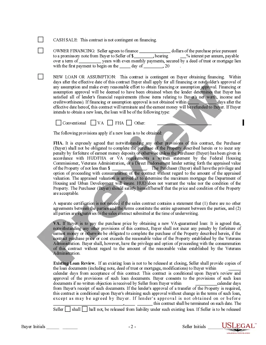 Preview Contract for Sale and Purchase of Real Estate with No Broker for Residential Home Sale Agreement