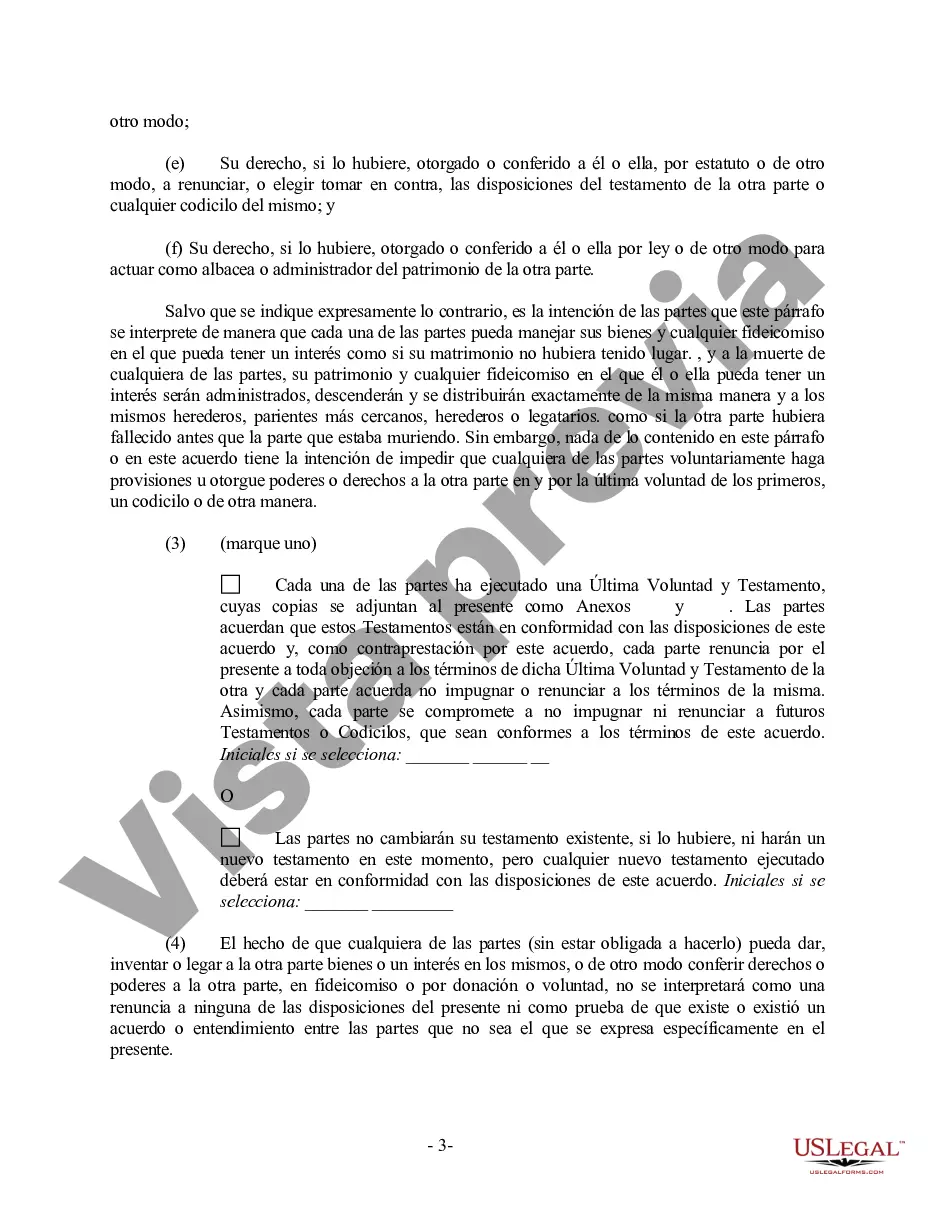 Preview Acuerdo prematrimonial prenupcial de Minnesota con estados financieros
