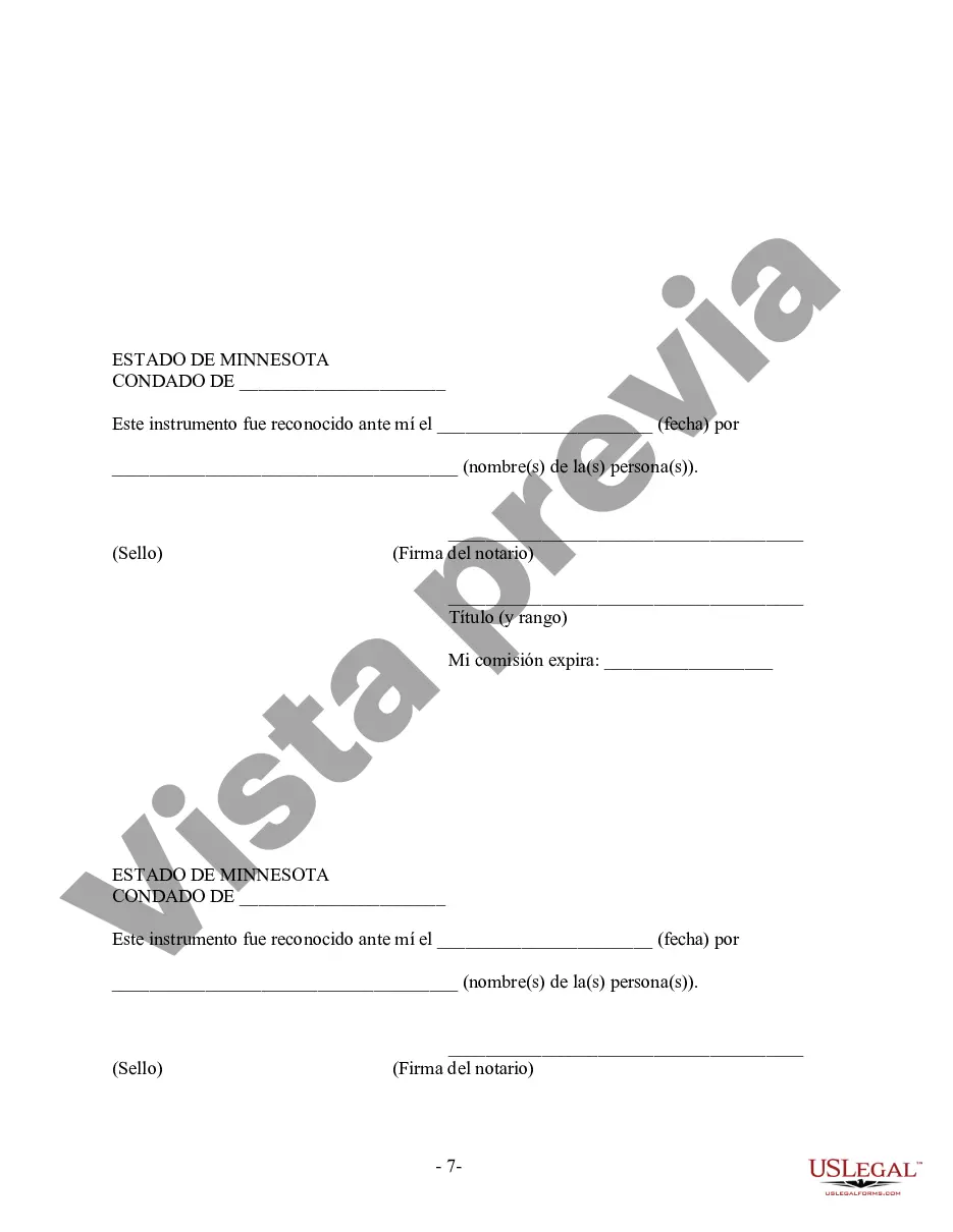 Preview Acuerdo prematrimonial prenupcial de Minnesota con estados financieros