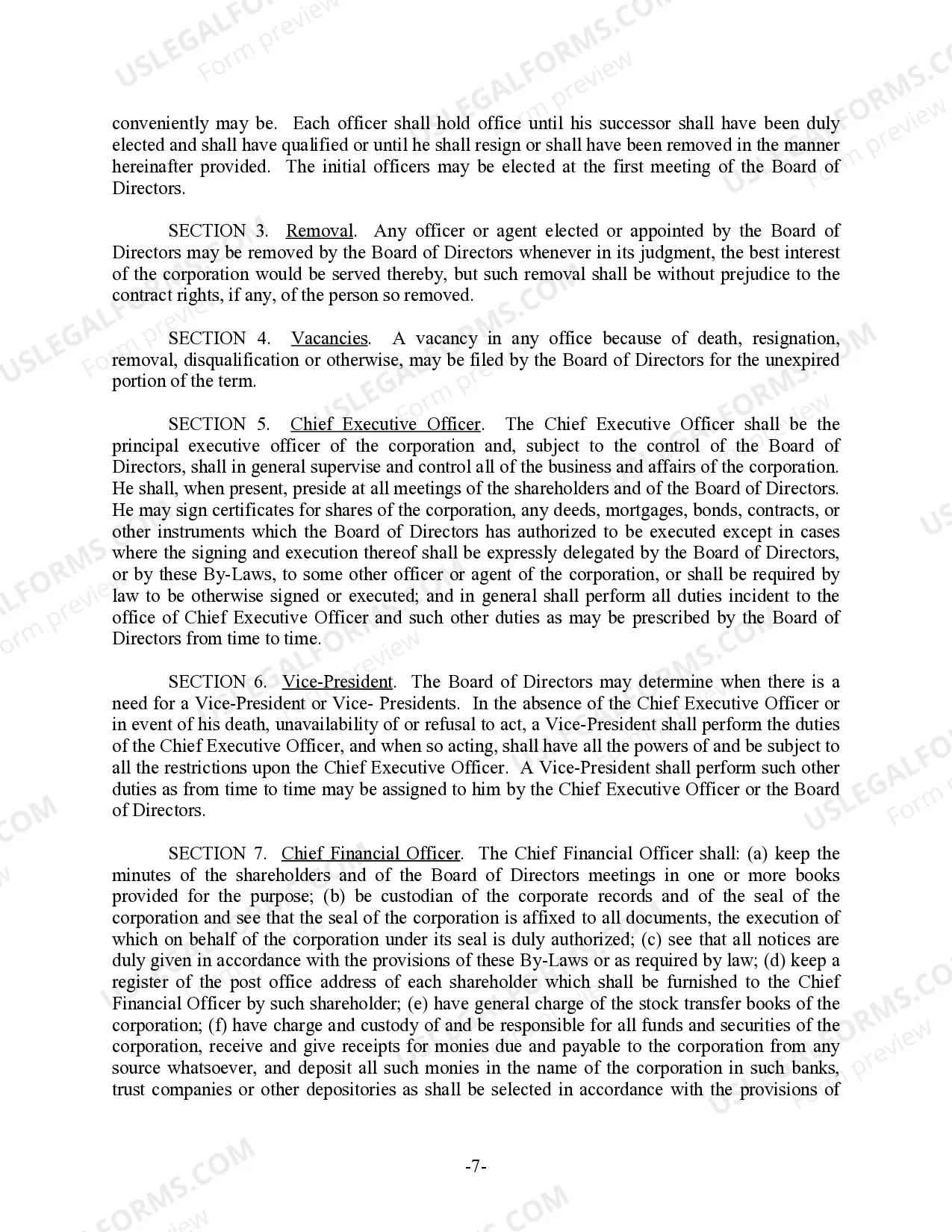 Preview Minnesota Bylaws for Corporation