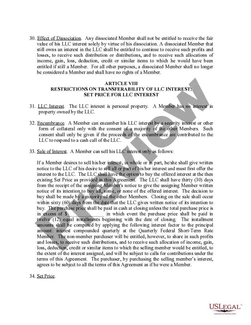 Get Limited Liability Company LLC Operating Agreement Preview Limited Liability Company LLC Operating Agreement