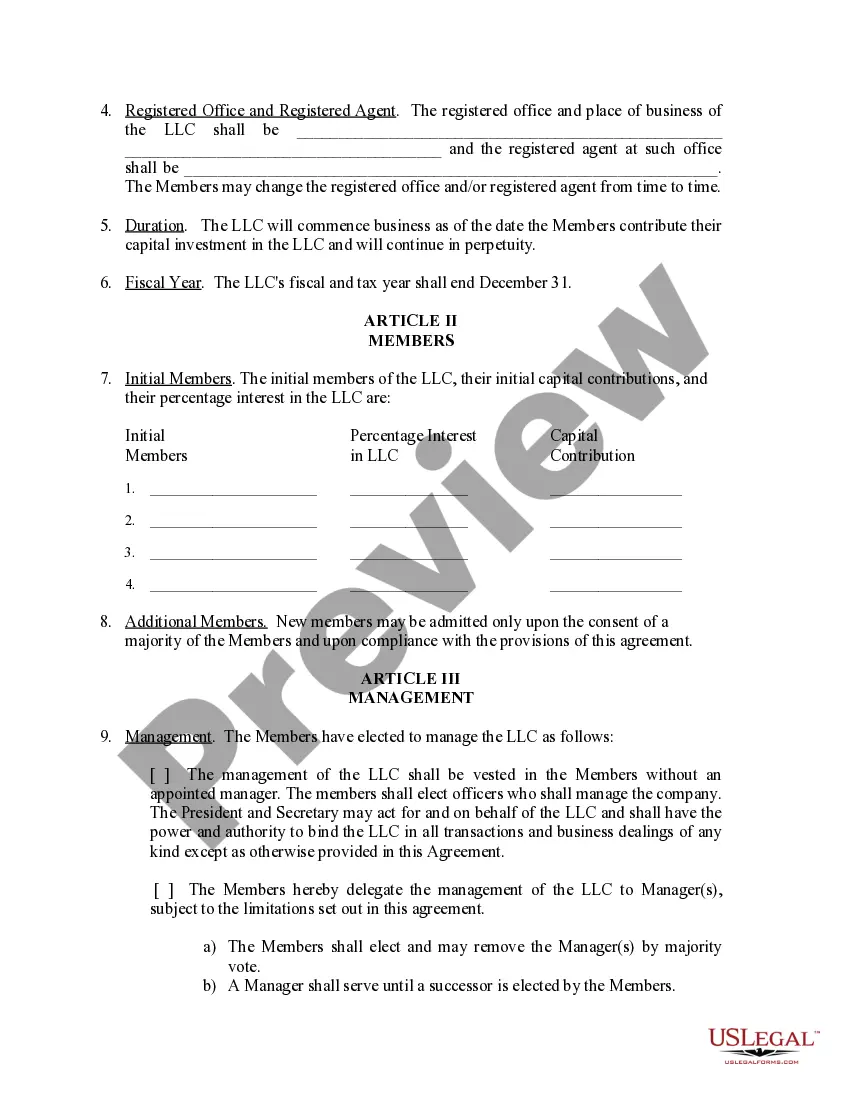 Get Limited Liability Company LLC Operating Agreement Preview Limited Liability Company LLC Operating Agreement