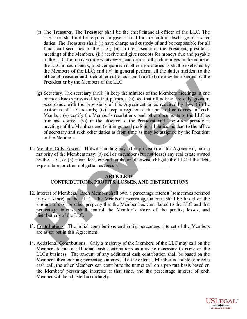 Get Limited Liability Company LLC Operating Agreement Preview Limited Liability Company LLC Operating Agreement