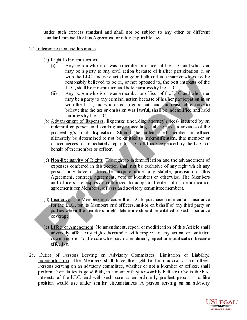 Get Limited Liability Company LLC Operating Agreement Preview Limited Liability Company LLC Operating Agreement