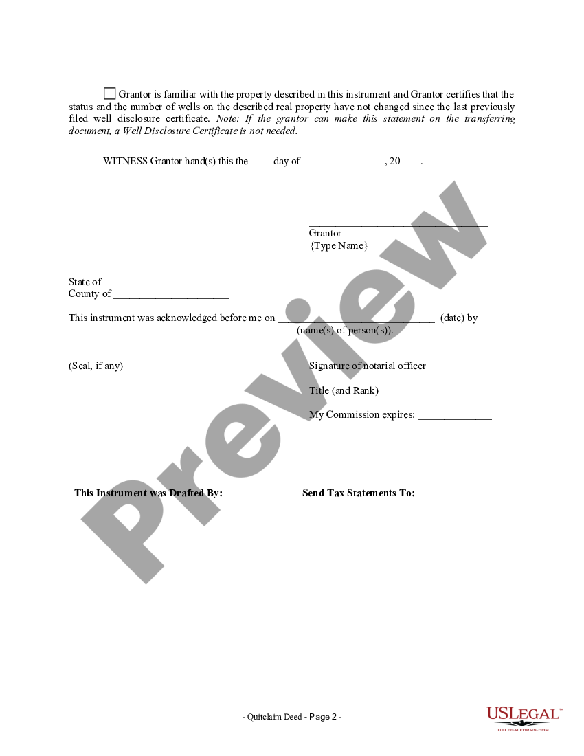 Minnesota Quitclaim Deed From Individual To Husband And Wife Us Legal Forms 3412