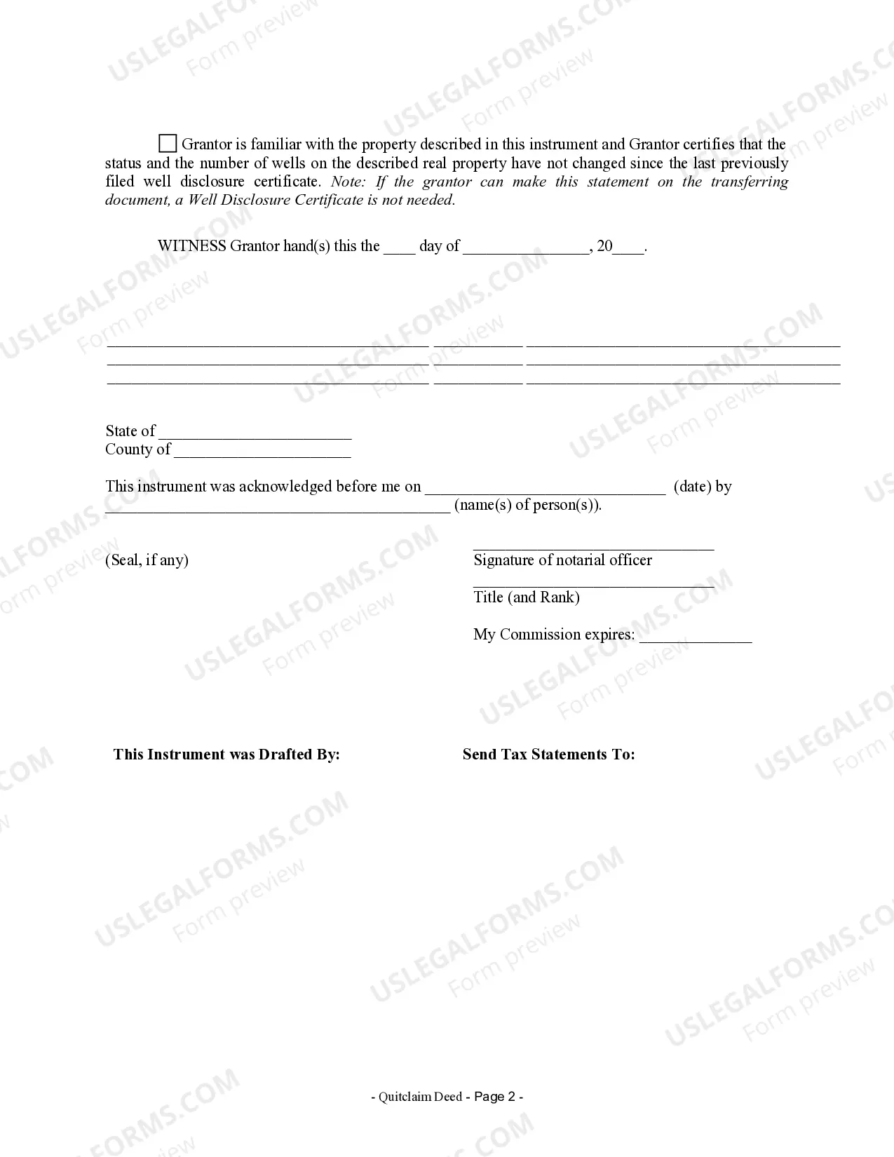 Preview Quitclaim Deed from Individual to Husband and Wife