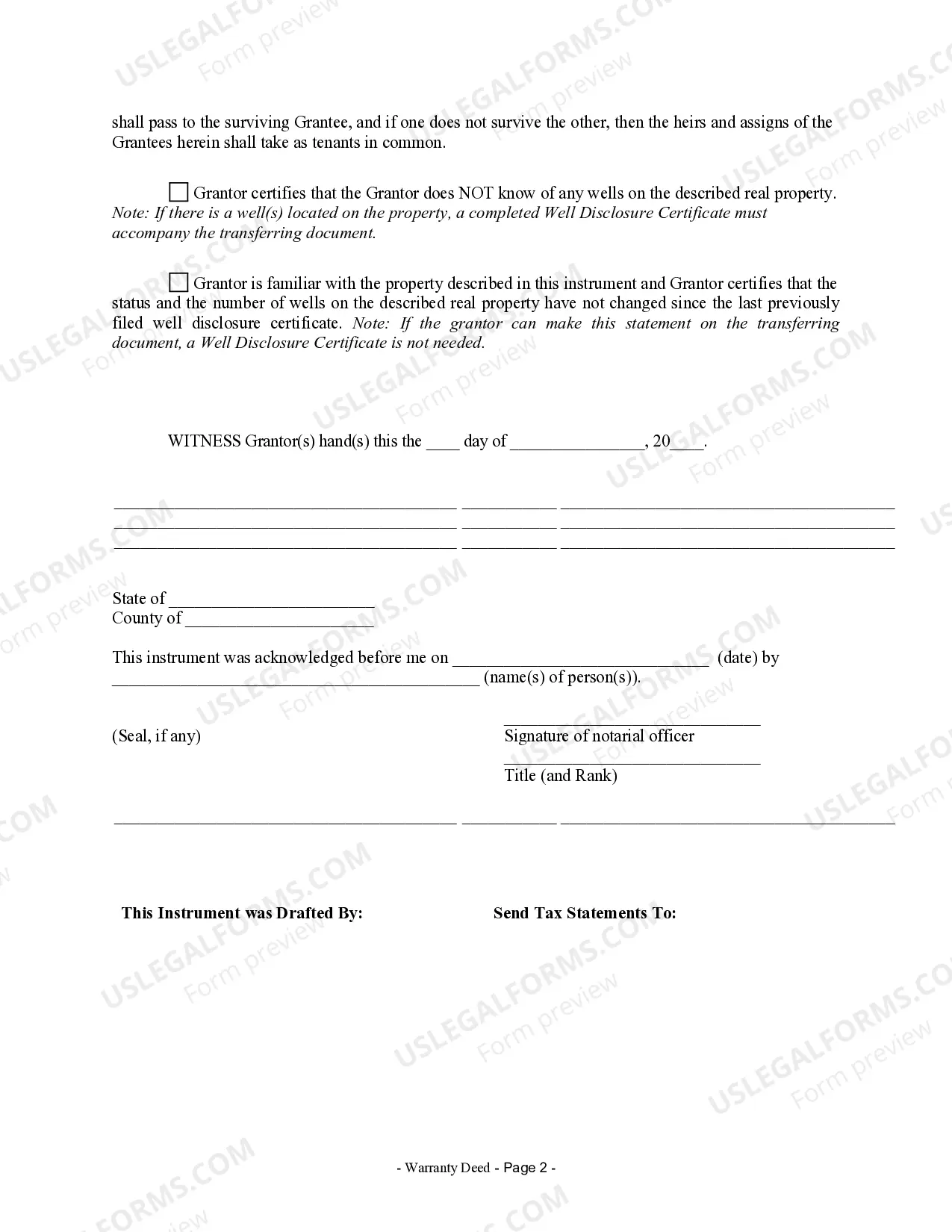 Preview Warranty Deed from Individual to Husband and Wife