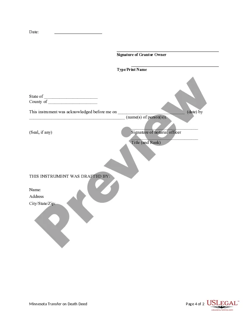 Get Transfer on Death Deed - Individual to Individual Preview Transfer on Death Deed - Individual to Individual