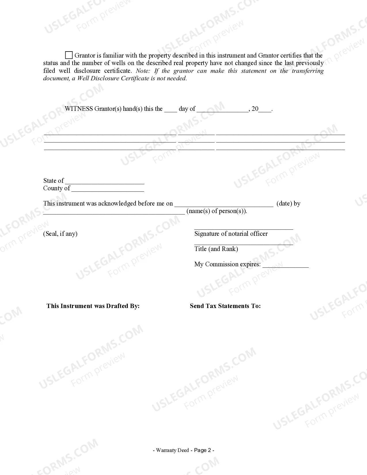 Preview Warranty Deed from Husband to Himself and Wife