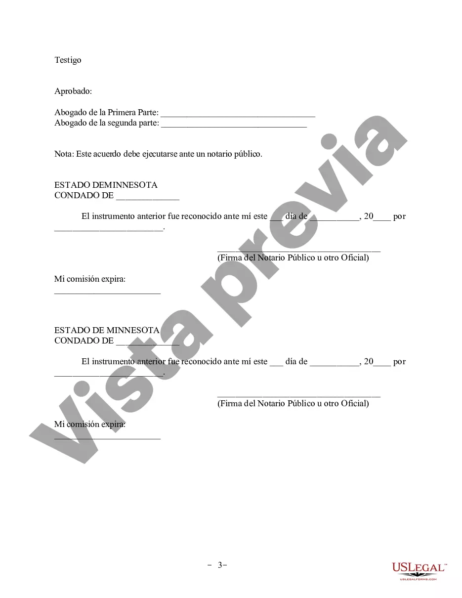 Preview Revocación del Acuerdo de propiedad posnupcial - Minnesota