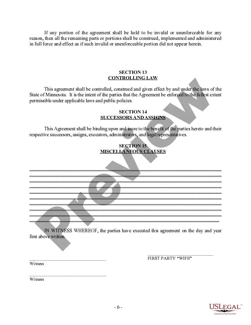 Preview Postnuptial Property Agreement