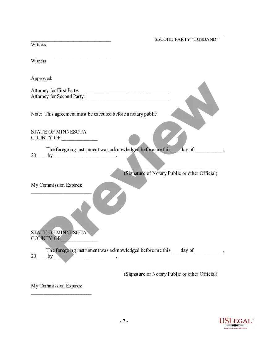 Preview Postnuptial Property Agreement