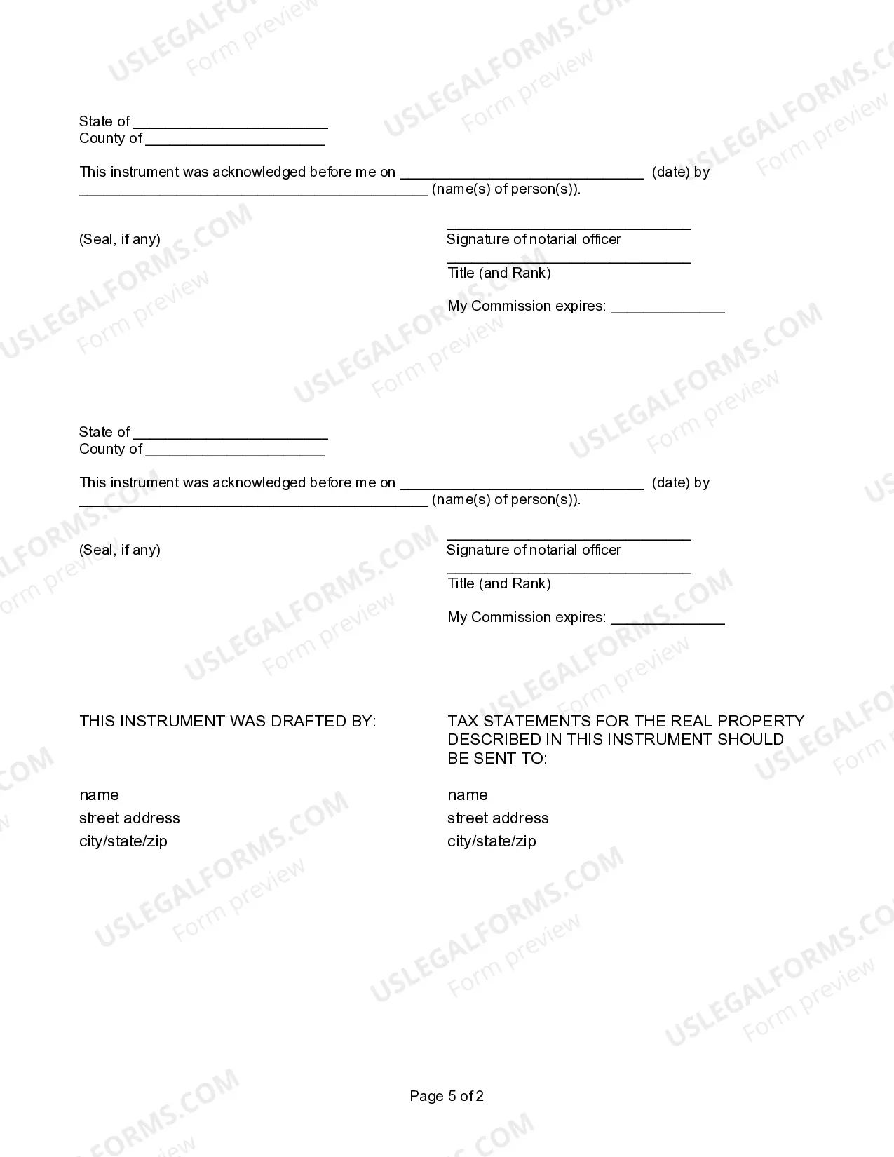 Preview Quitclaim Deed - Two Individuals to One Individual