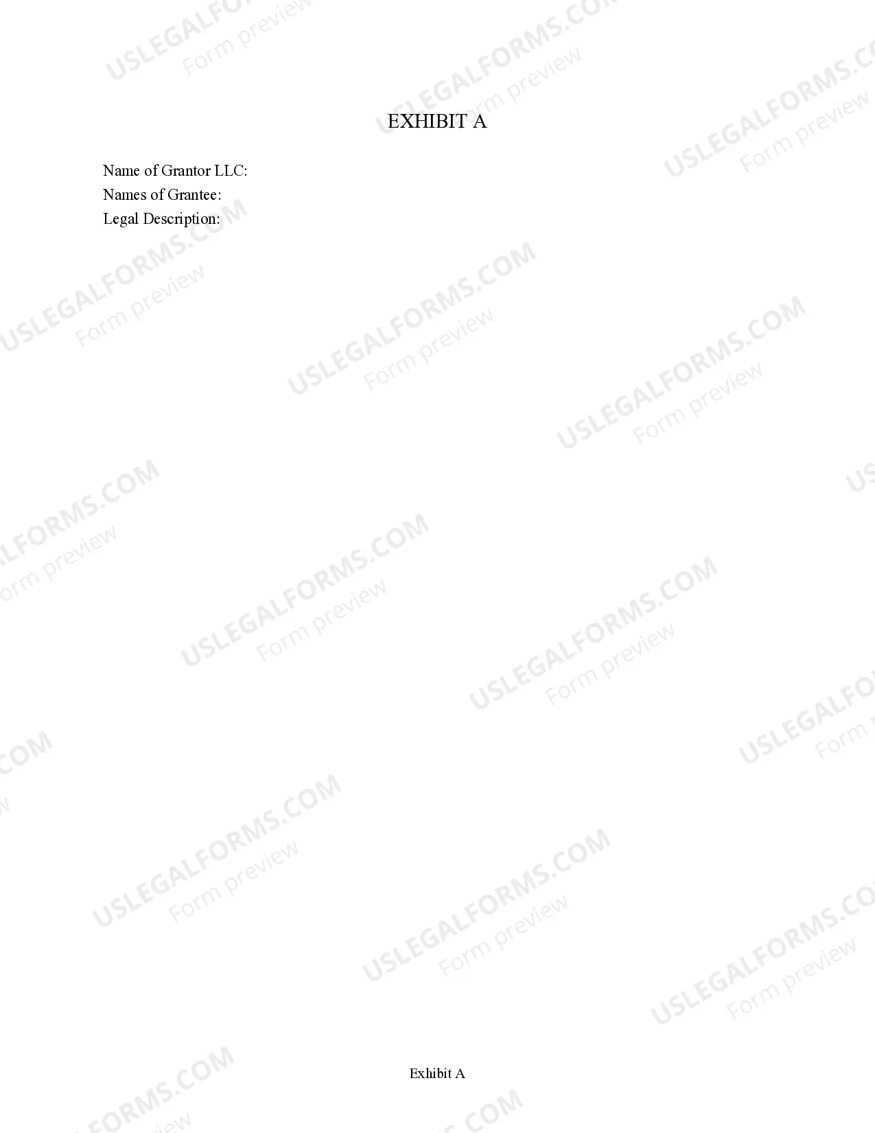 Preview Limited Warranty Deed from a Limited Liability Company to an Individual