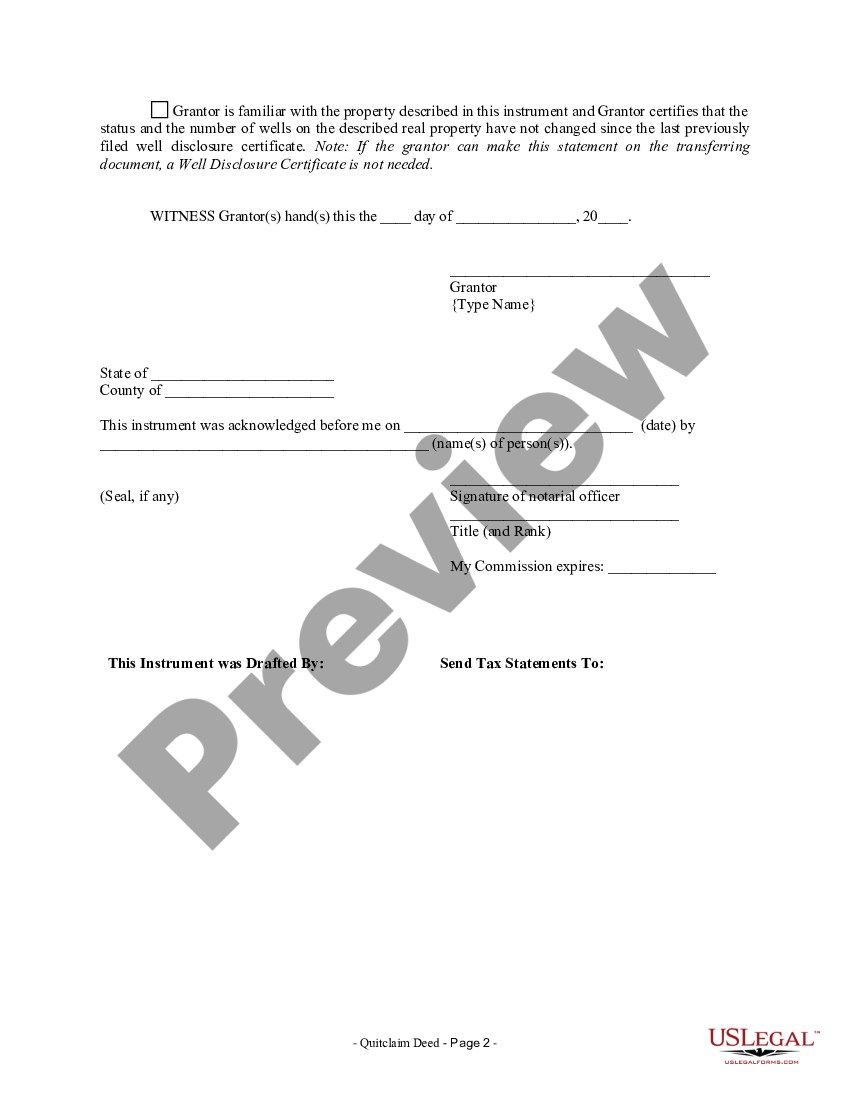 page 1 Quitclaim Deed from Individual to Two Individuals in Joint Tenancy preview