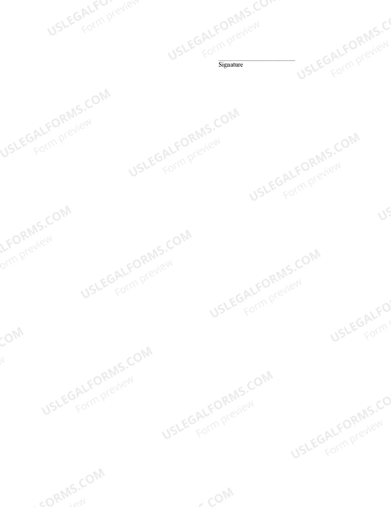 Preview Notice of Nonresponsibility - Corporation or LLC