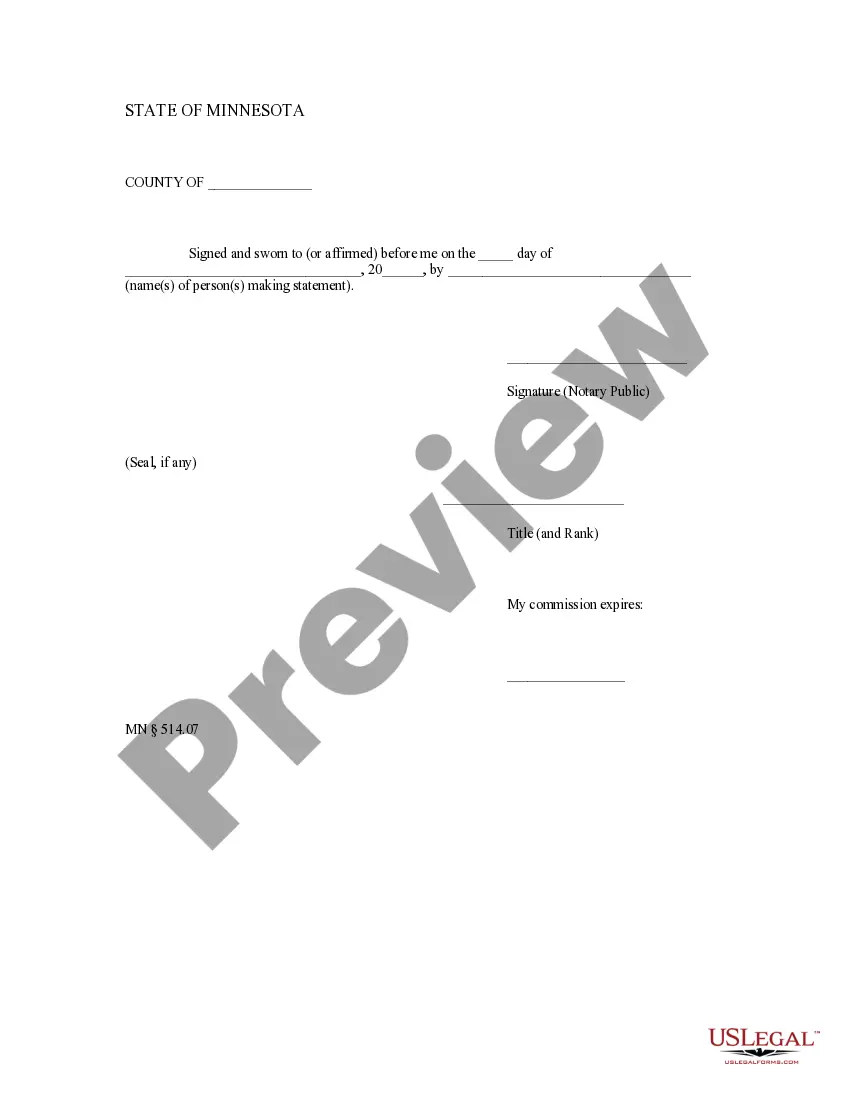 Preview Verified Statement of Account - Individual