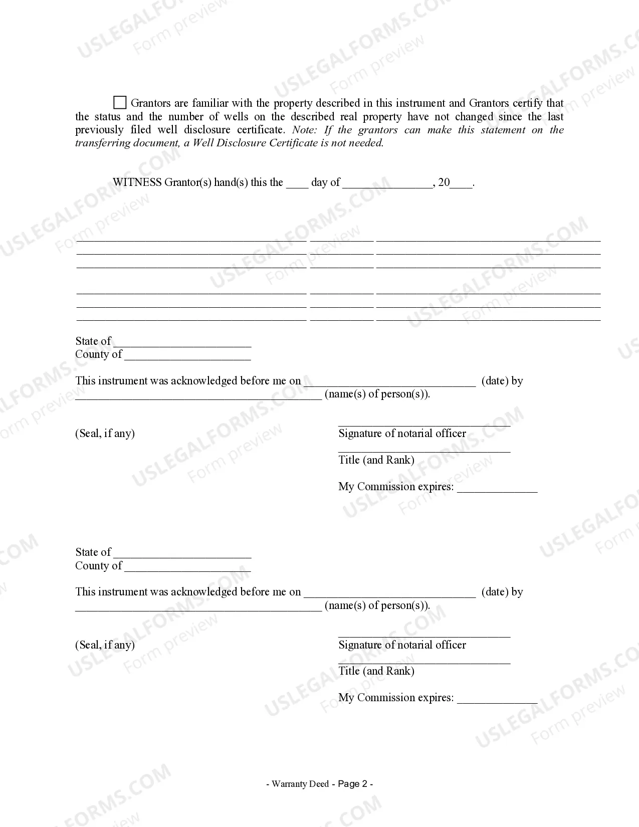 Preview Warranty Deed from Husband and Wife to Corporation