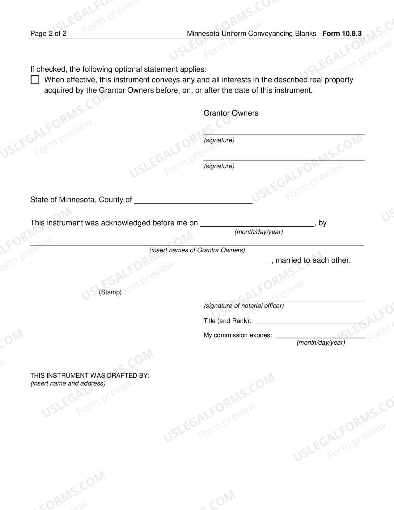 Hennepin Minnesota Transfer on Death Deed by Married Grantor Owners