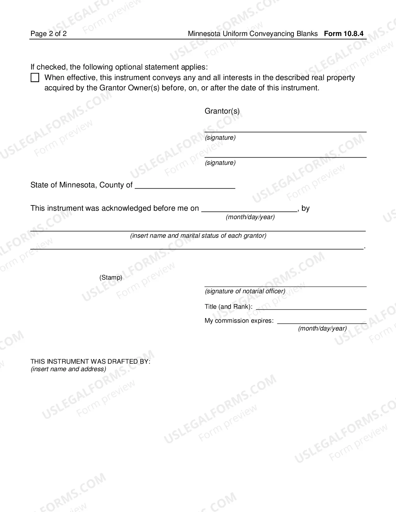 Preview Transfer on Death Deed - Statutory form Minn. Stat. 507.071