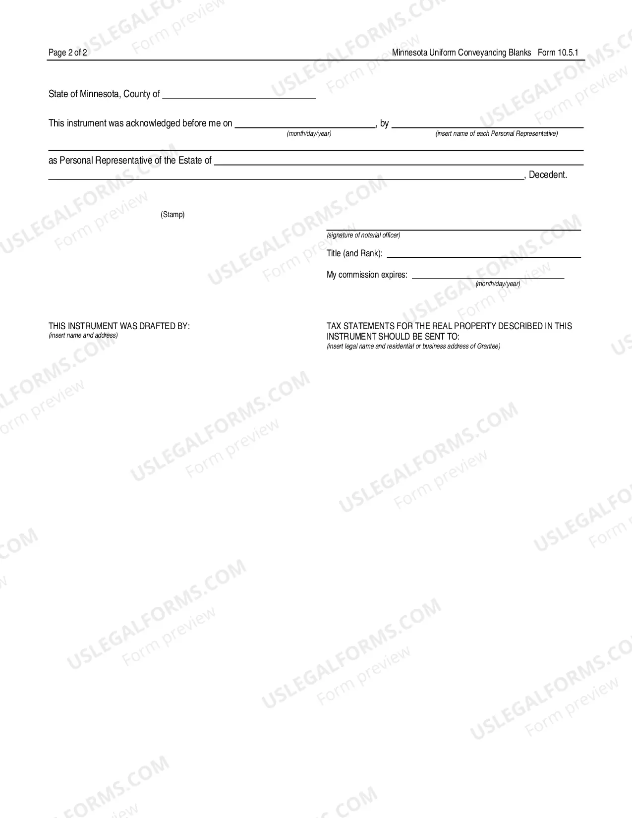 Preview Deed of Distribution by Individual Personal Representative - UCBC Form 10.5.1