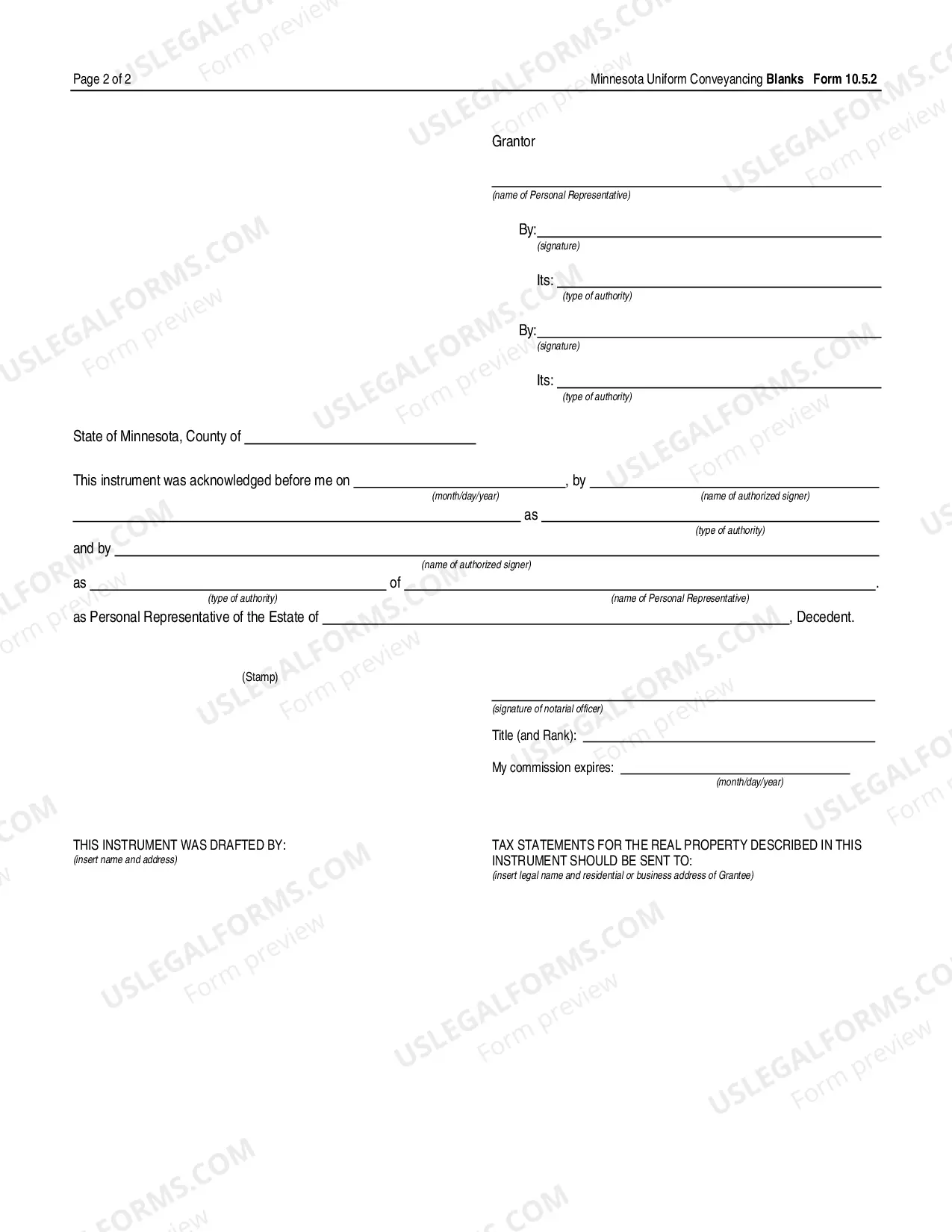 Preview Deed of Distribution by Business Entity Personal Representative - UCBC Form 10.5.2