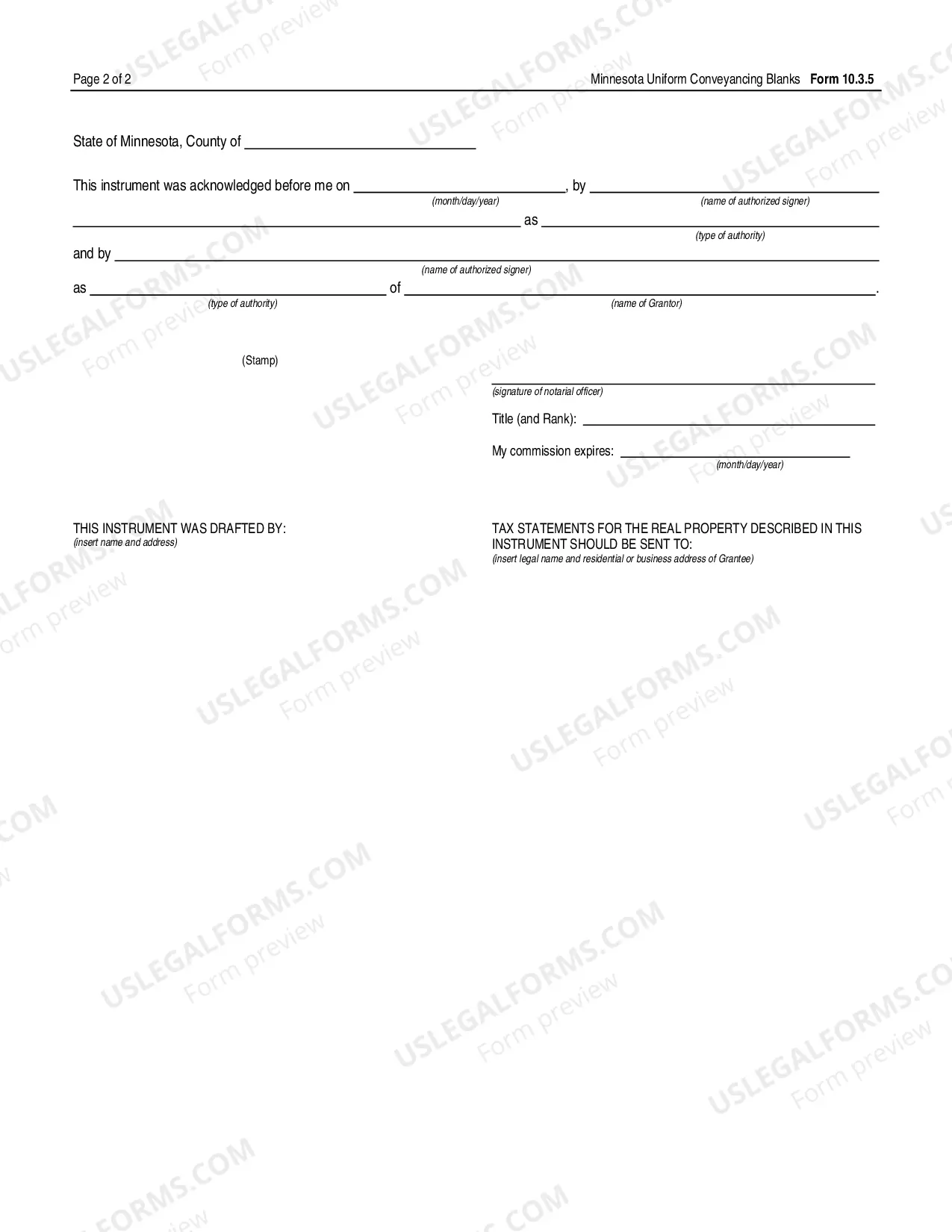 Preview Quitclaim Deed - Business Entity to Business Entity - UCBC Form 10.3.5