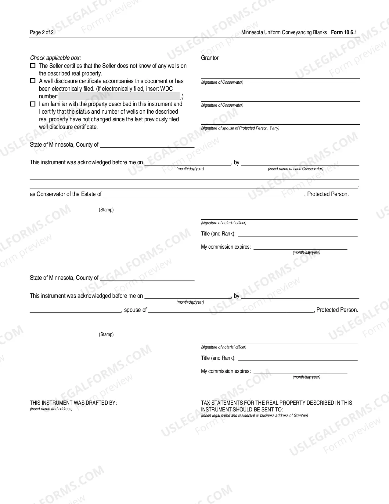 Preview Conservator's Deed - UCBC Form 10.6.1