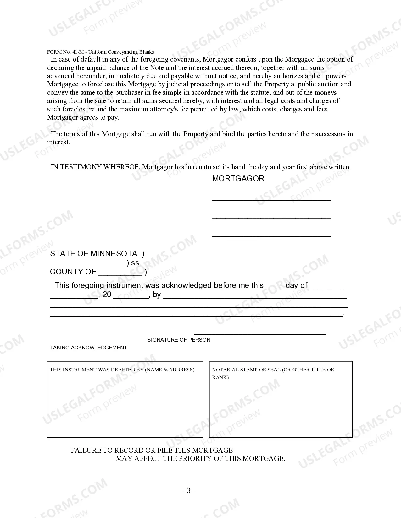 Preview Mortgage By Individuals - UCBC Form 20.1.1