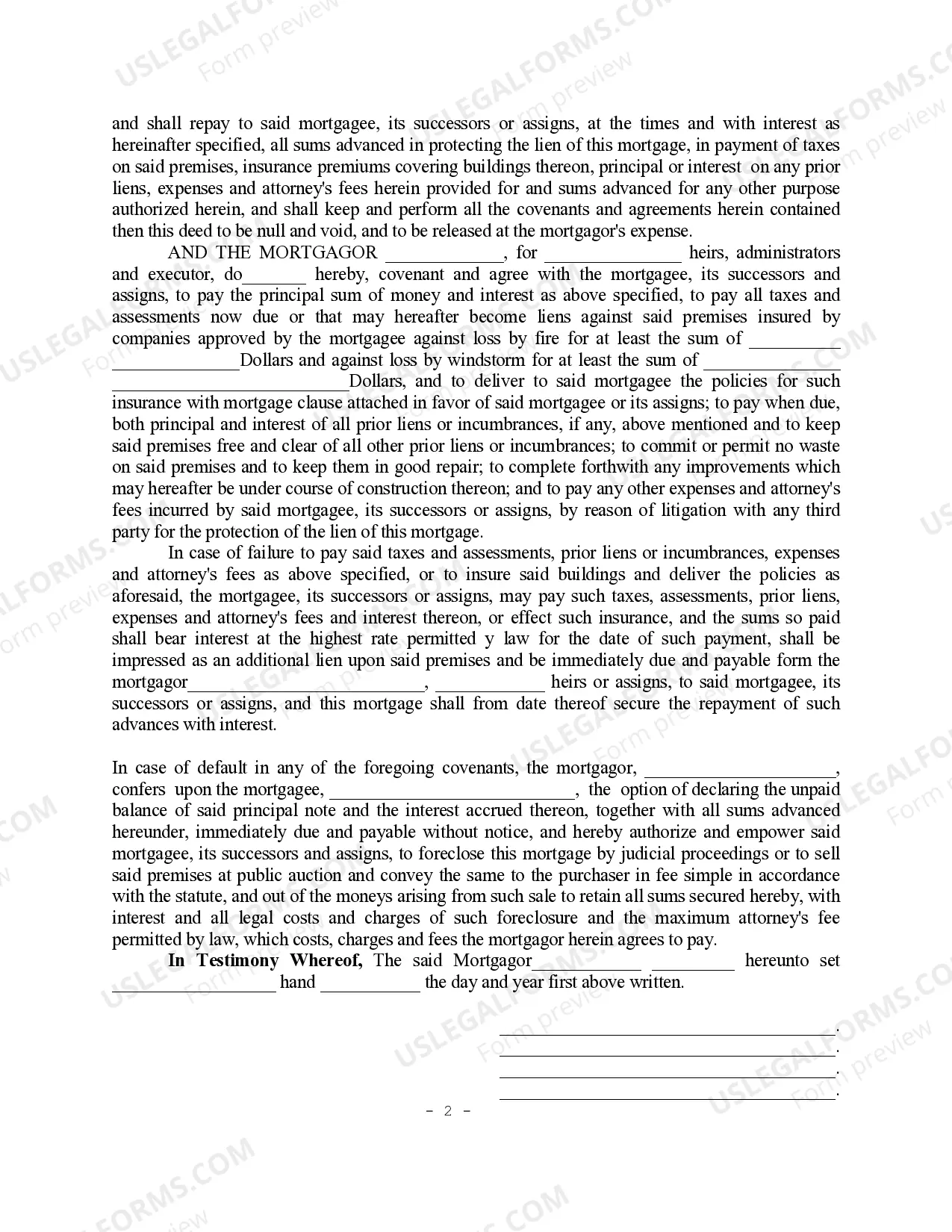 Preview Mortgage by Business Entity - UCBC Form 20.1.2