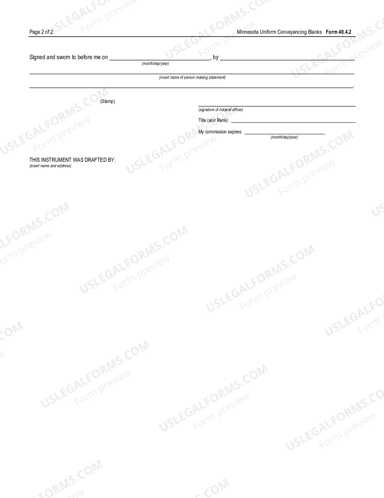 Preview Affidavit of Service of Mechanic's Lien Statement By Certified Mail