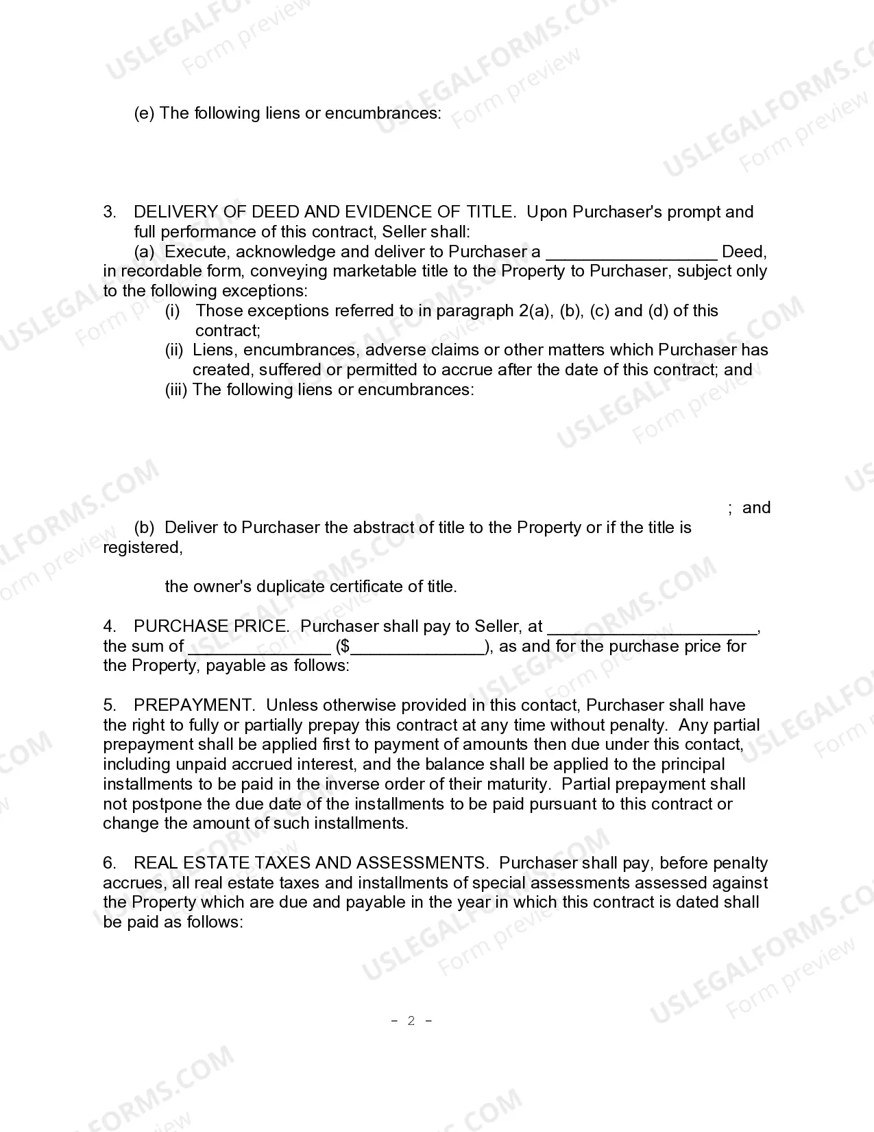 Preview Contract For Deed - Individual Seller - UCBC Form 30.1.1