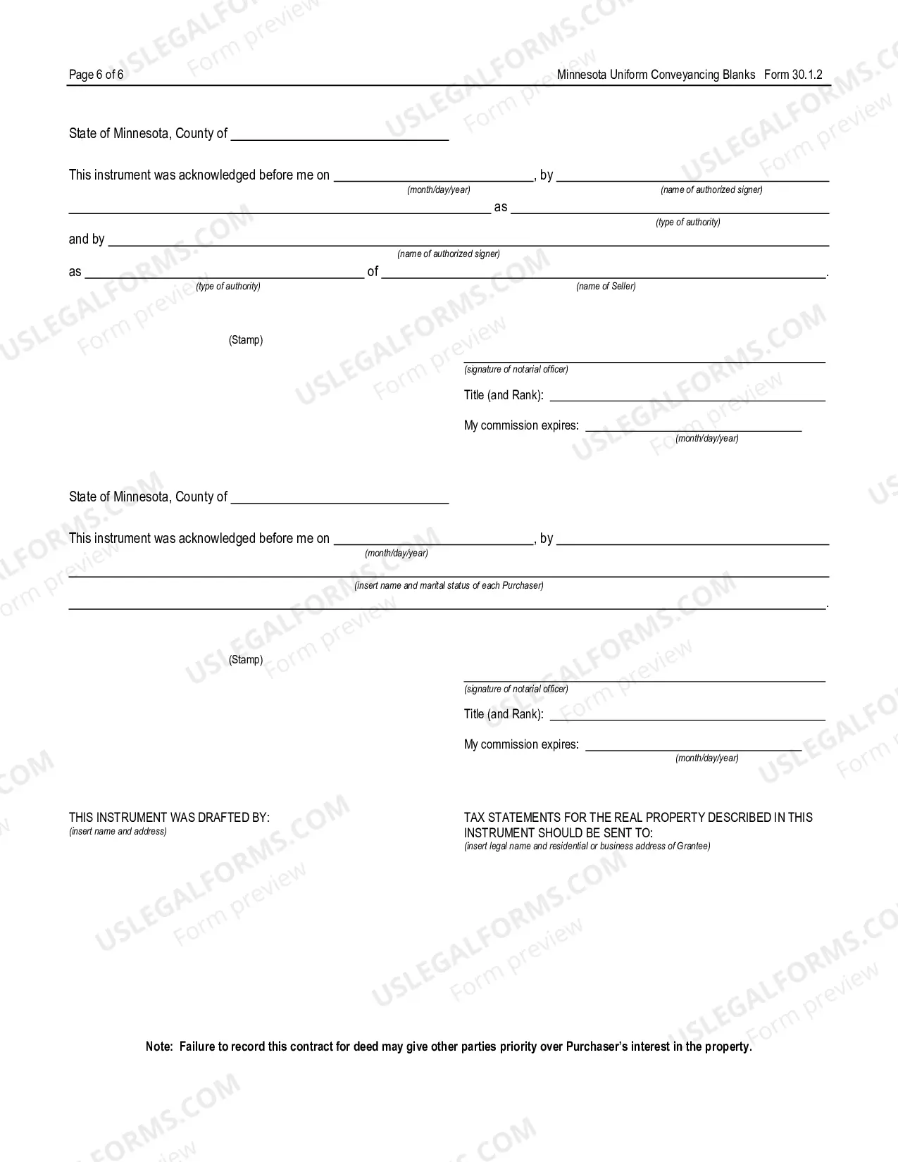 Preview Contract For Deed - Individual To Joint Tenants - UCBC Form 30.1.2