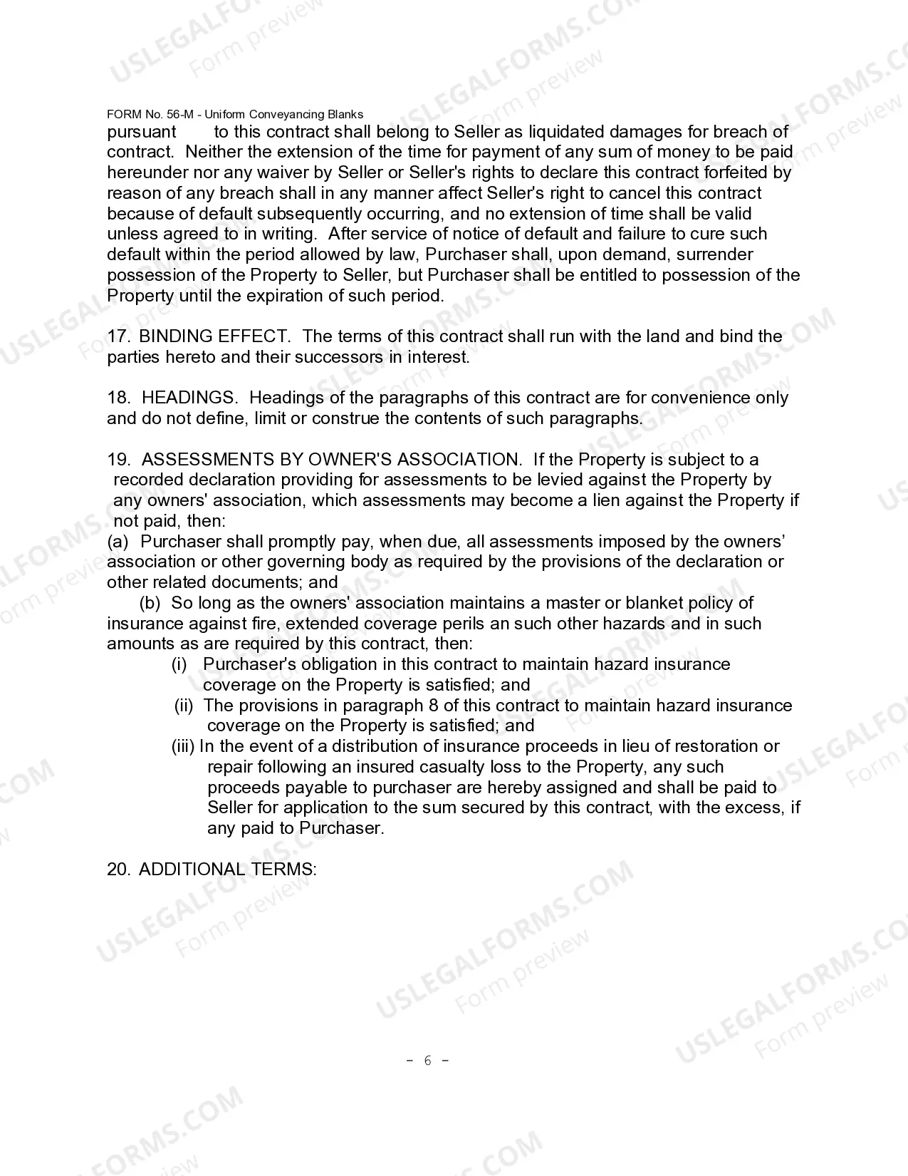 Preview Contract for Deed Addendum Form 30.2.1