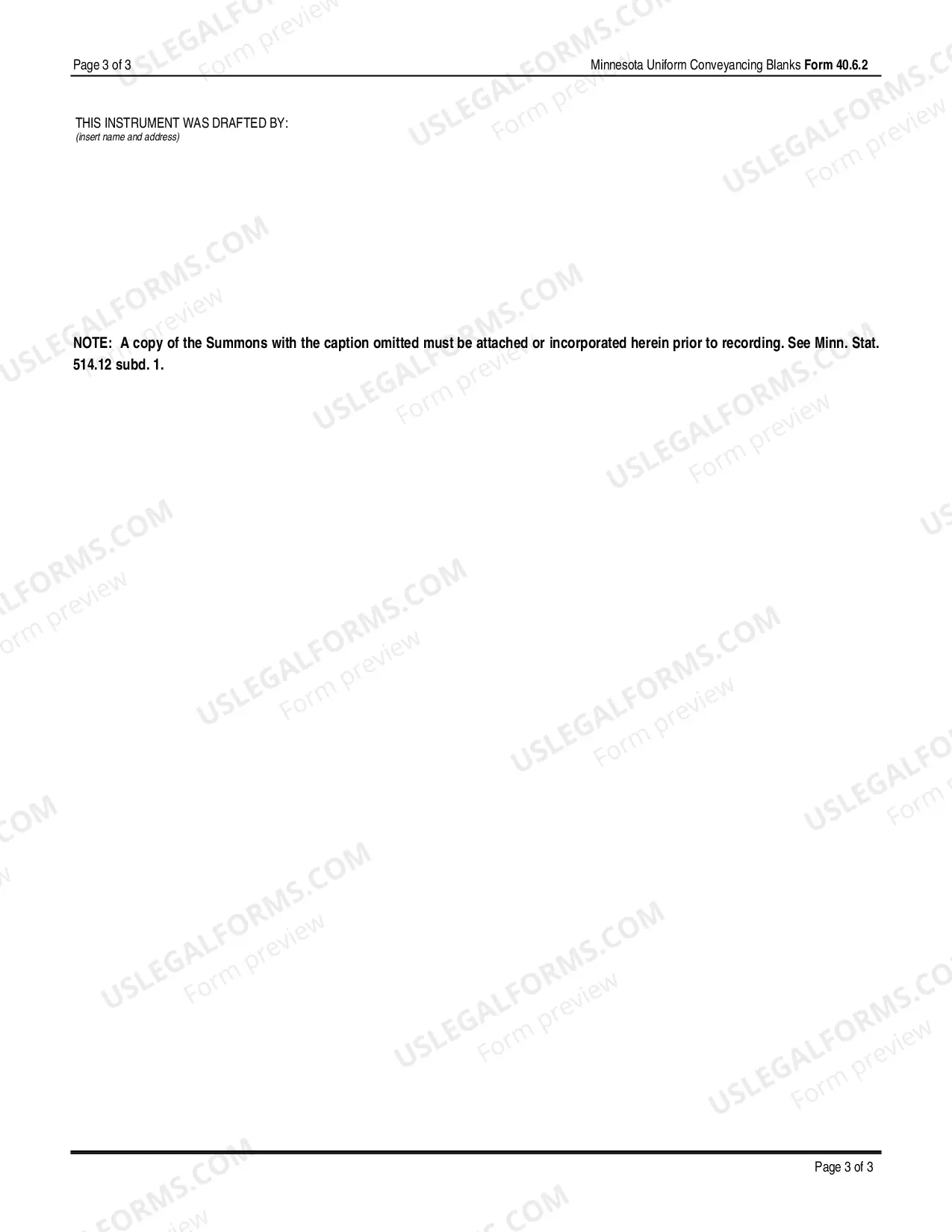 Preview Notice of Lis Pendens - Foreclosure of Mechanic's Lien - Form 40.6.2