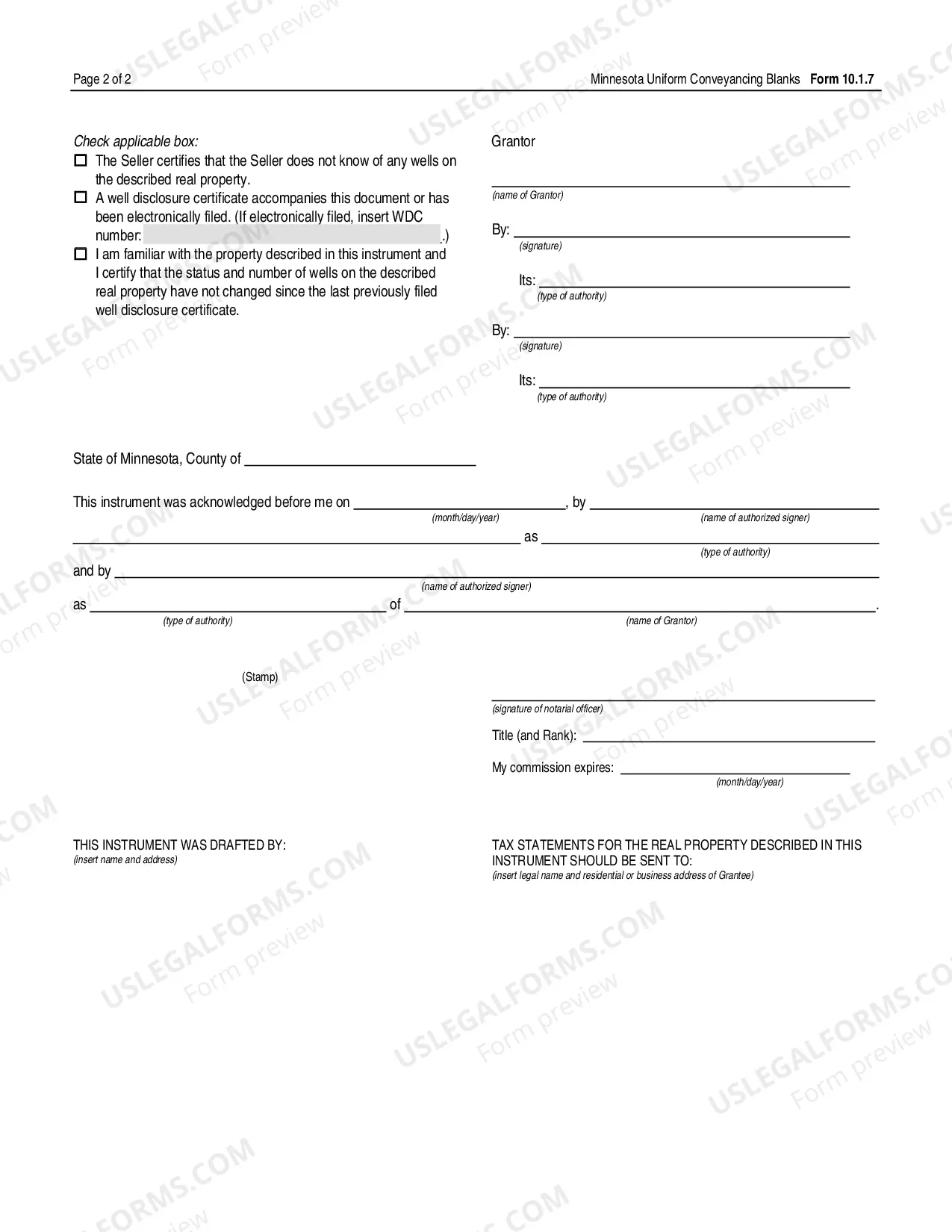 Preview Warranty Deed - Business Entity to Individuals - UCBC Form 10.1.7